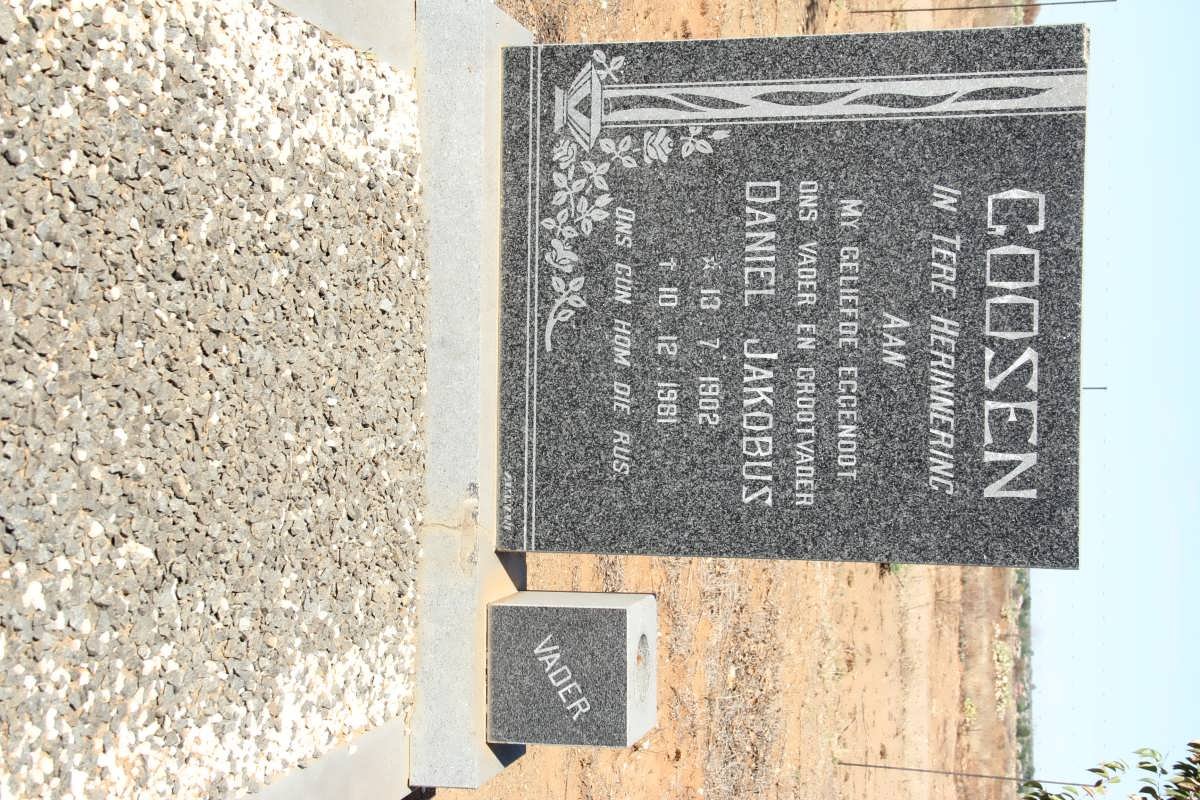 GOOSEN Daniel Jakobus 1902-1981