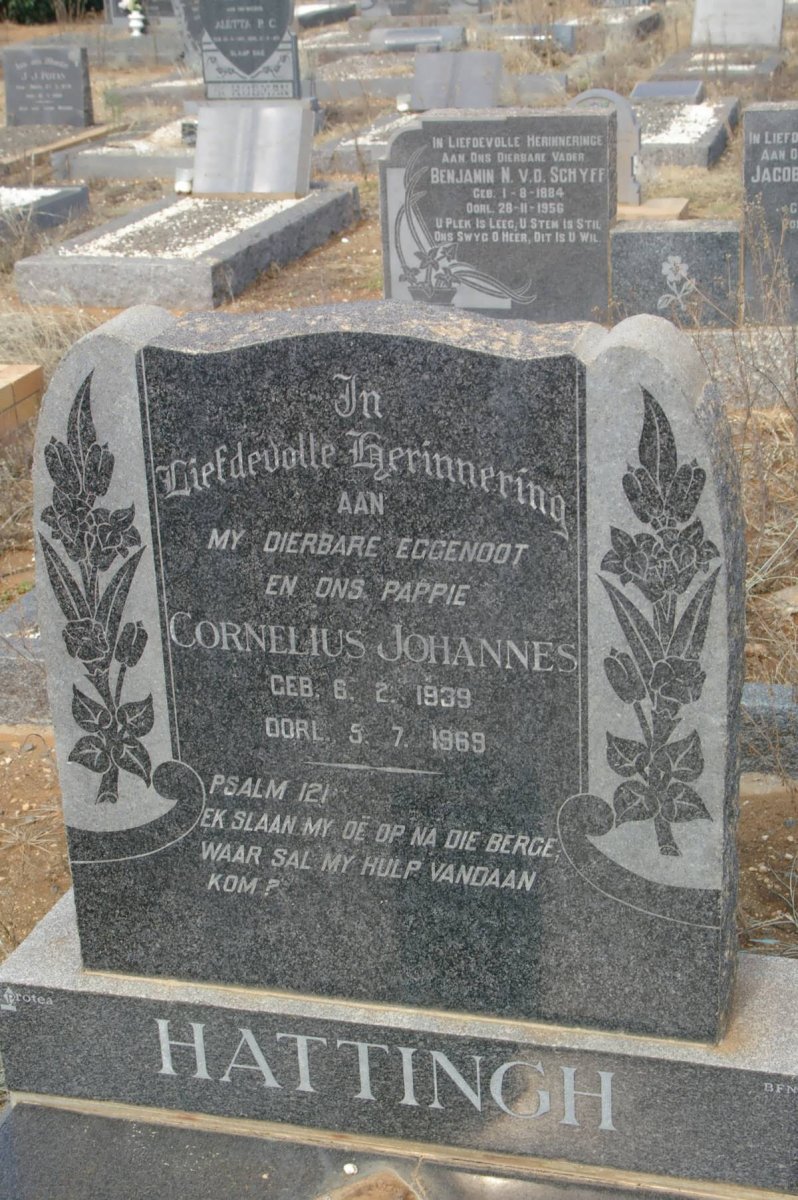 HATTINGH Cornelius Johannes 1939-1969