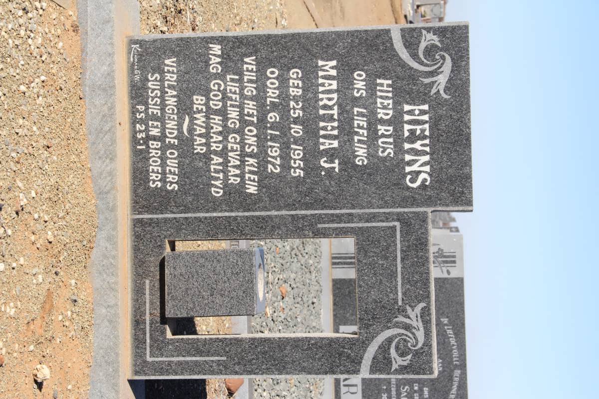 HEYNS Martha J. 1955-1972