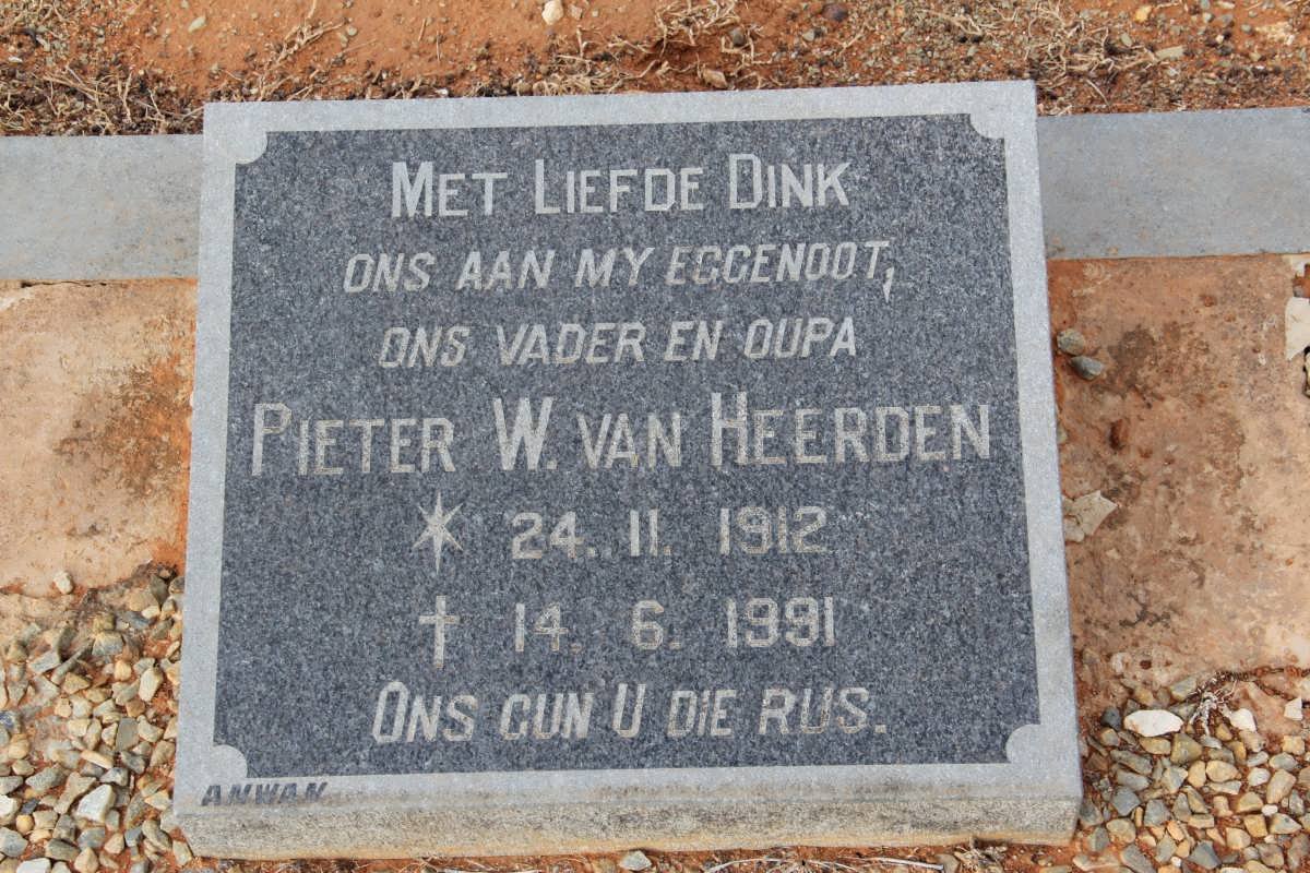 HEERDEN Pieter W., van 1912-1991