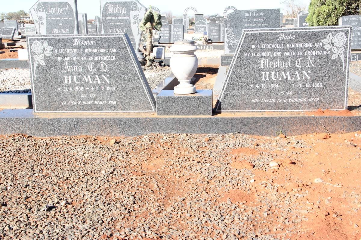 HUMAN Mechiel C.N. 1894-1986 &amp; Anna C.D. 1908-1989