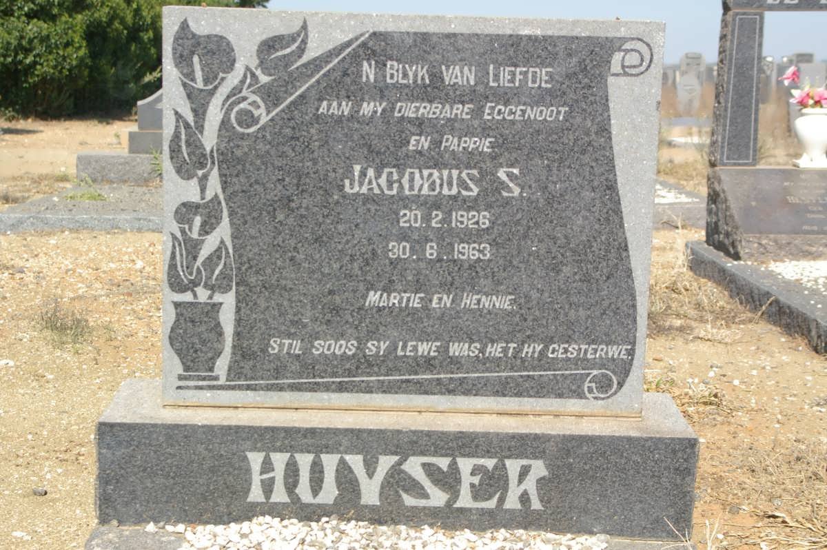 HUYSER Jacobus S. 1926-1963