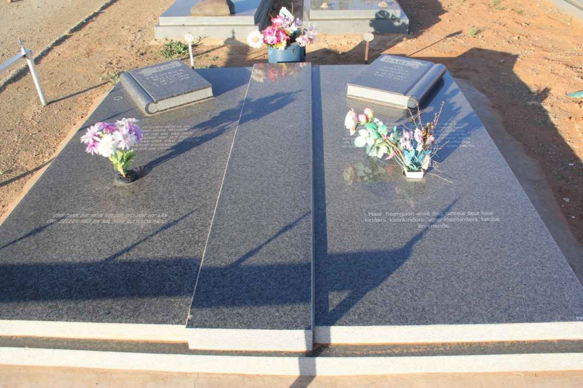 HART Frederick William 1942-1998 &amp; Eva Susanna van ASWEGEN 1947-2001