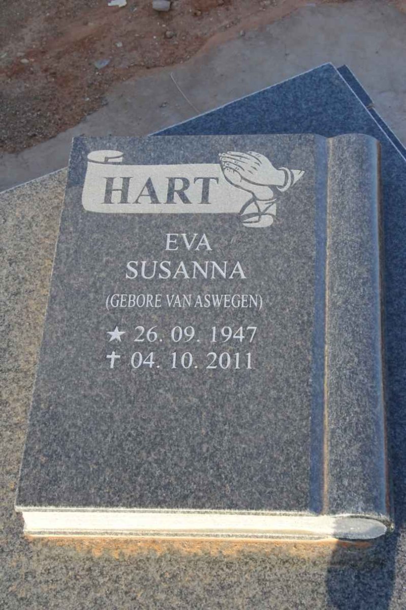 HART Eva Susanna nee VAN ASWEGEN 1947-2011
