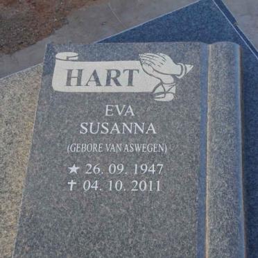 HART Eva Susanna nee VAN ASWEGEN 1947-2011