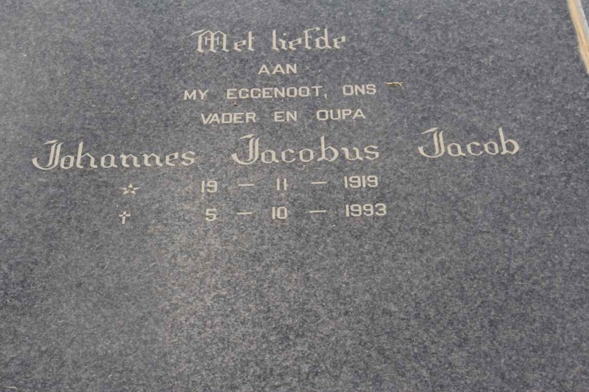 HARMSE Johannes Jacobus Jacob 1919-1993