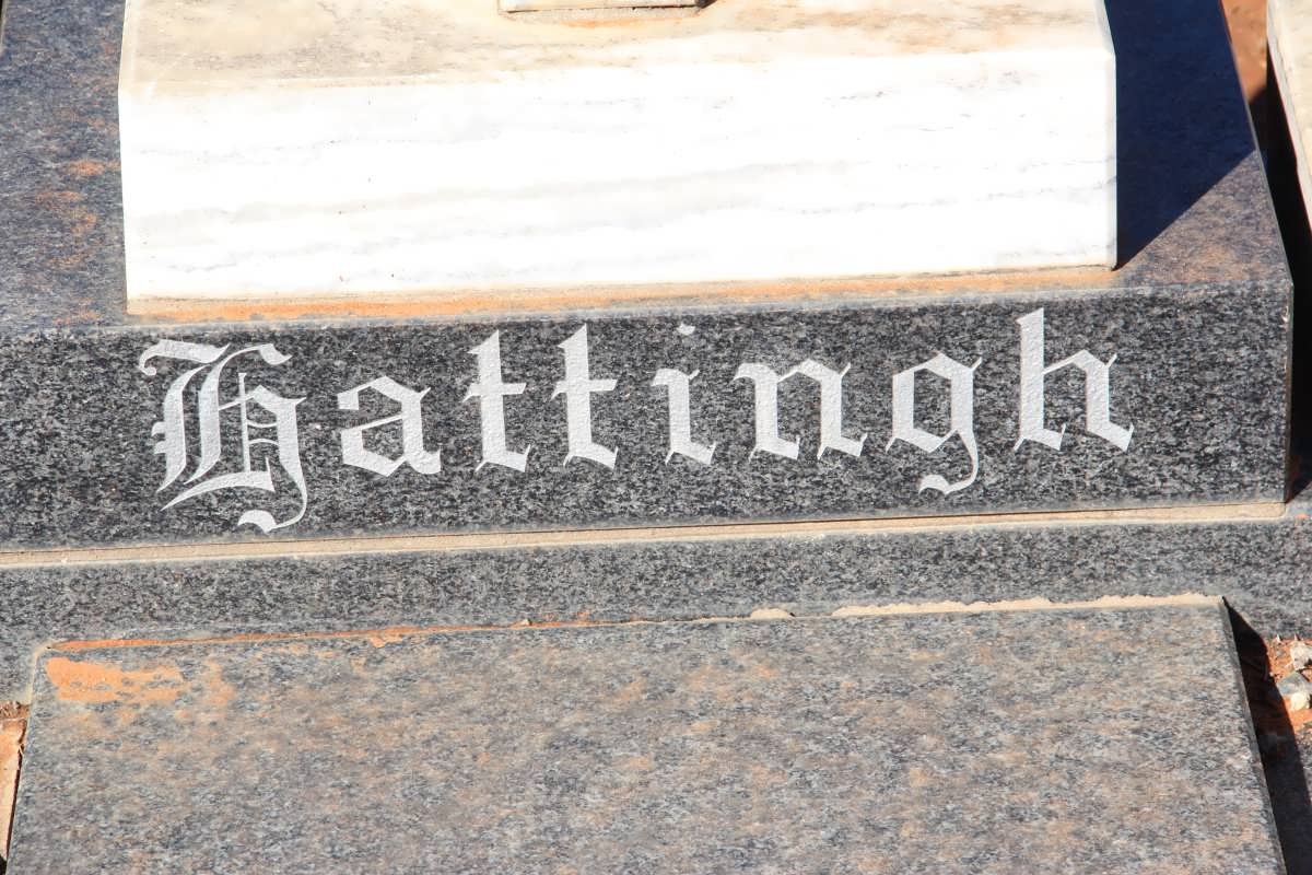 HATTINGH Dirk Johannes 1931-1989 &amp; Faith Elizabeth 1933-