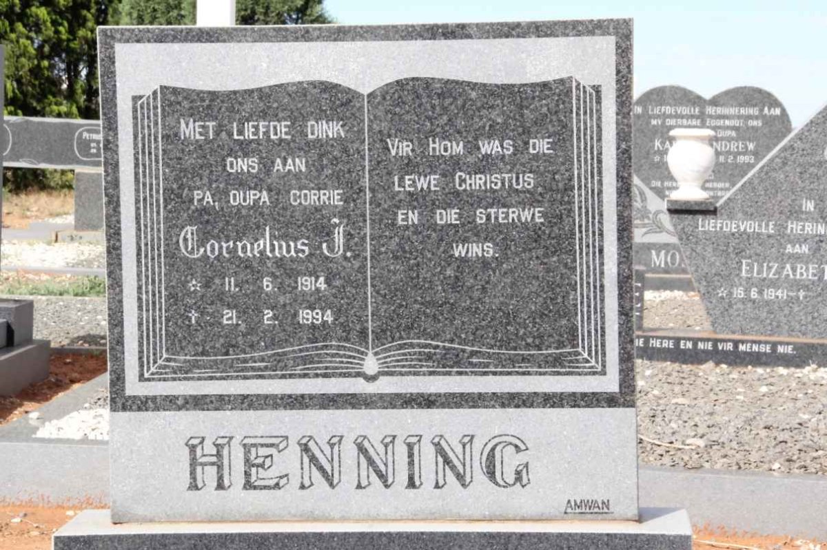 HENNING Cornelius J. 1914-1994