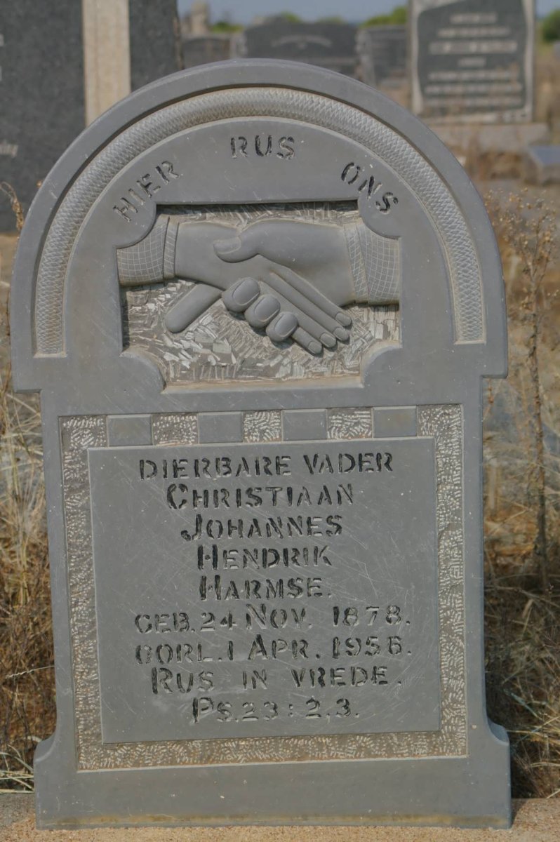 HARMSE Christiaan Johannes Hendrik 1878-1956