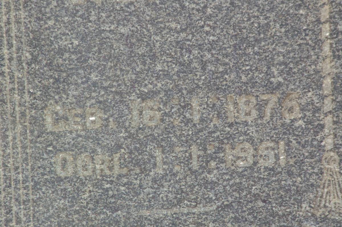 HOFF Dirk, v.d. 1876-1951