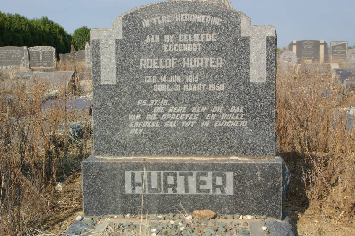 HURTER Roelof 1915-1950