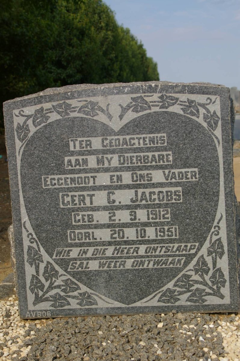 JACOBS Gert C. 1912-1951