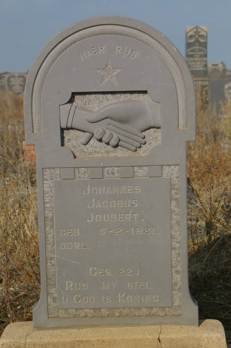 JOUBERT Johannes Jacobus 1881-1968