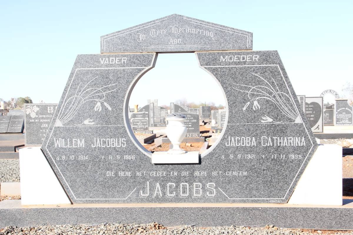 JACOBS Willem Jacobus 1914-1966 &amp; Jacoba Catharina 1921-1995