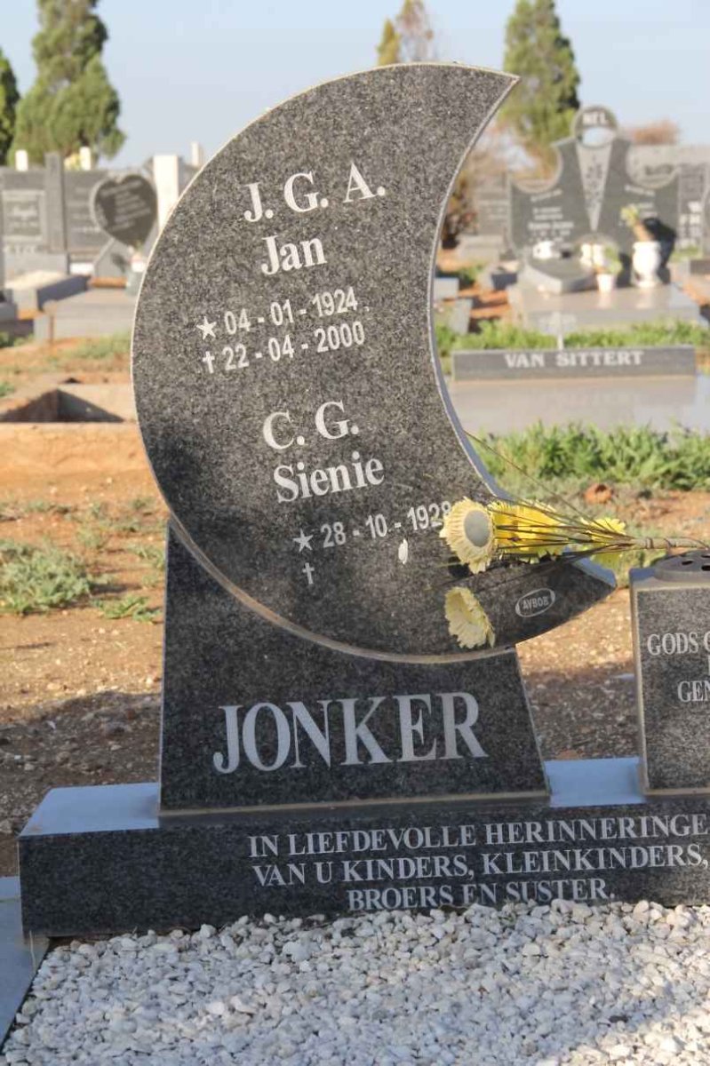 JONKER J.G.A. 1924-2000 &amp; C.G. 1928-