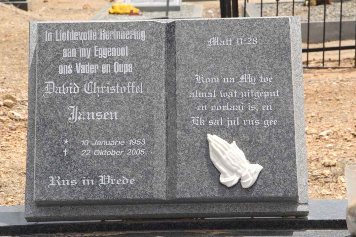 JANSEN David Christoffel 1953-2005