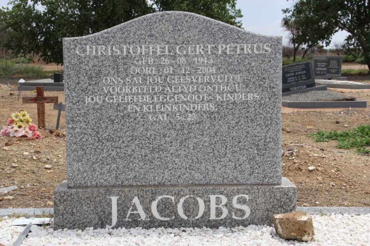 JACOBS Christoffel Gert Petrus 1943-2004