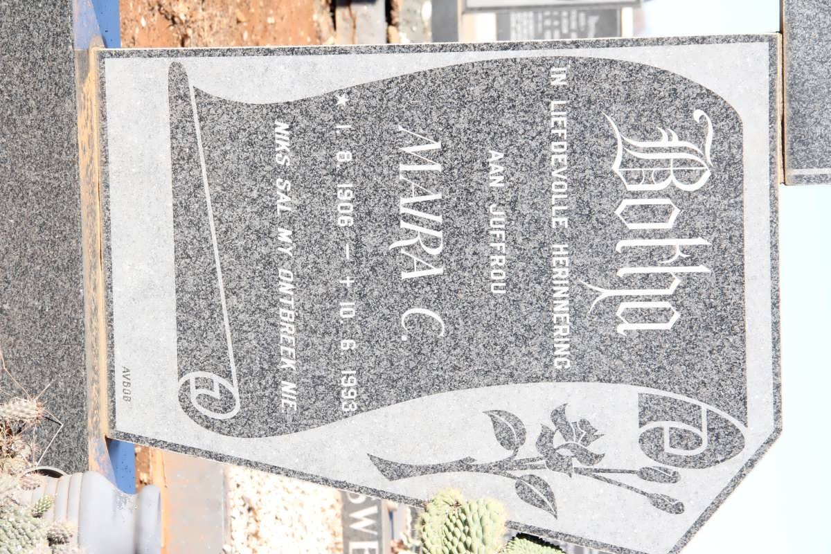 BOTHA Maira C. 1906-1993