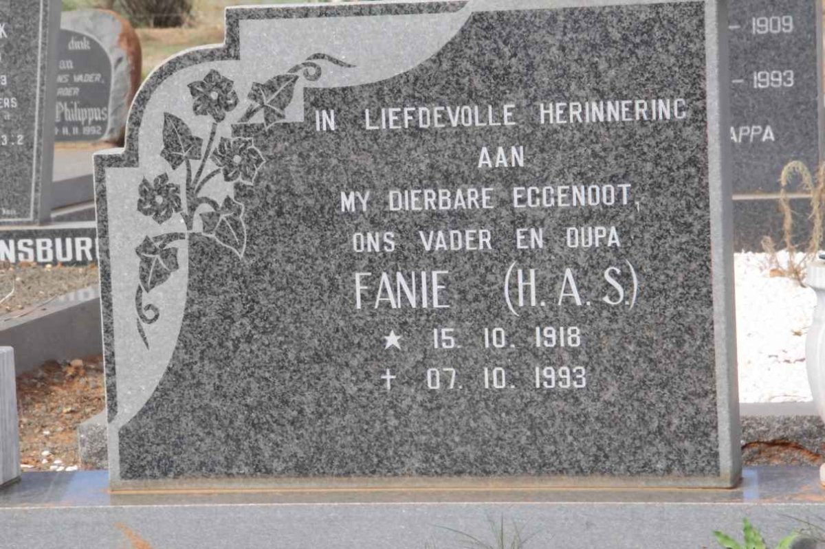 JACOBS H.A.S. 1918-1993