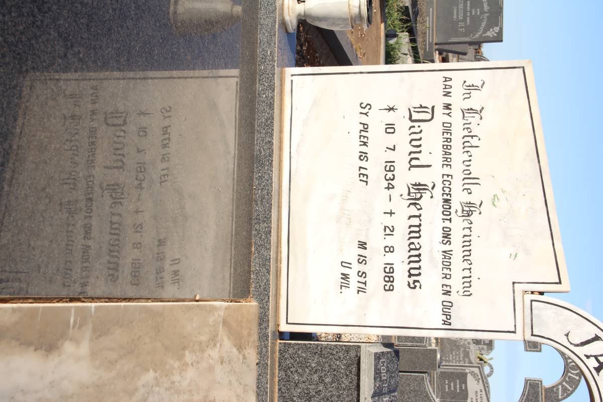 JACOBS David Hermanus 1934-1989