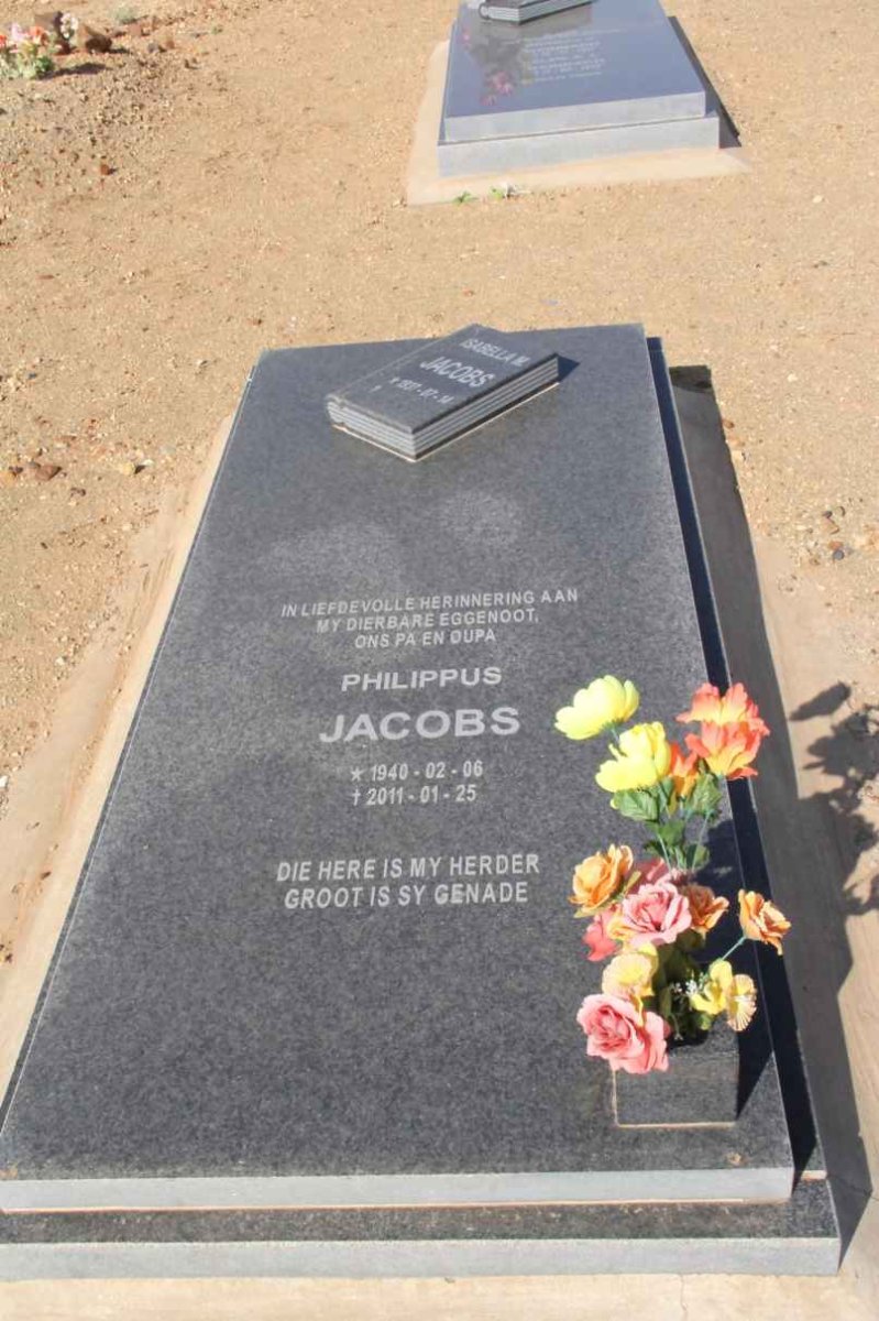 JACOBS Philippus 1940-2011 &amp; Isabella M. 1937-