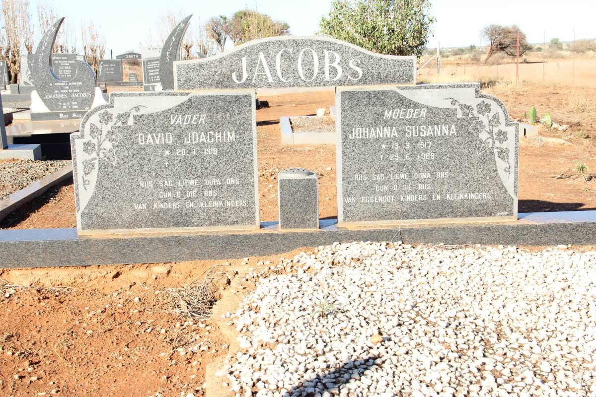 JACOBS David Joachim 1918- &amp; Johanna 1917-1989