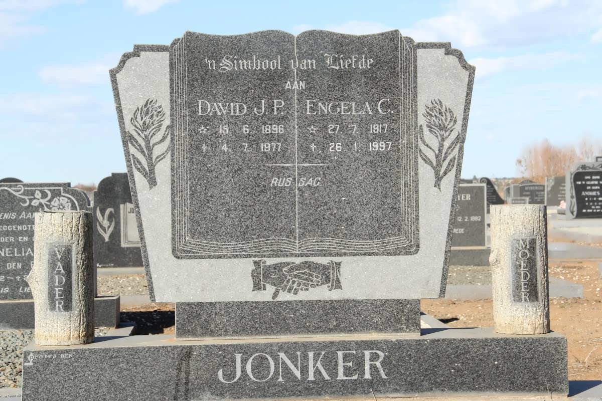 JONKER David J.P. 1896-1977 &amp; Engela C. 1917-1997
