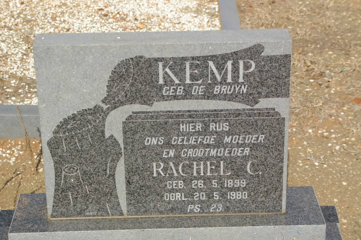 KEMP Rachel C. nee de BRUYN 1899-1980