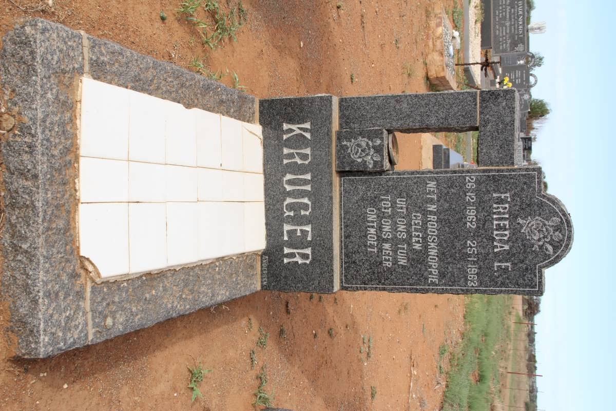 KRUGER Frieda E. 1962-1963