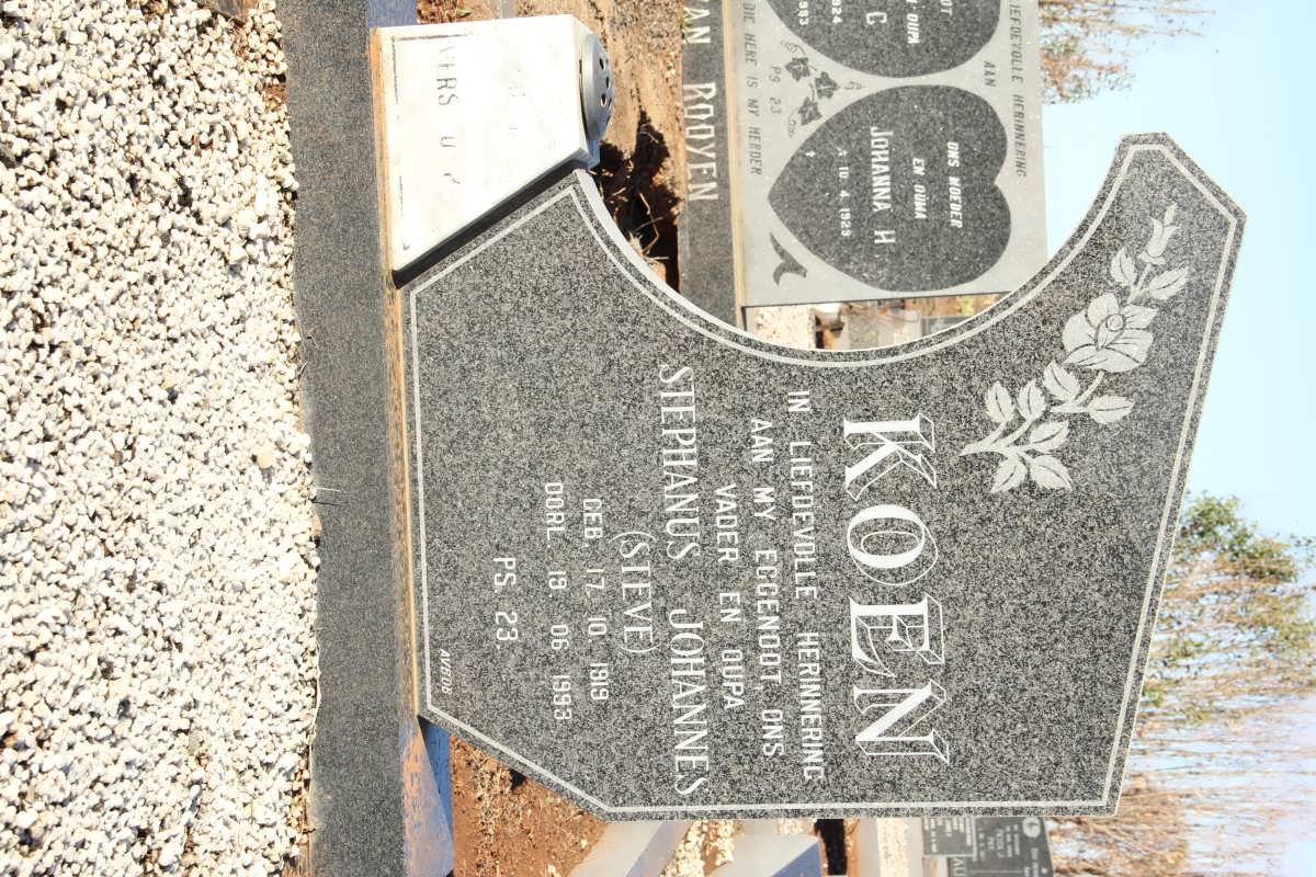 KOEN Stephanus Johannes 1919-1993