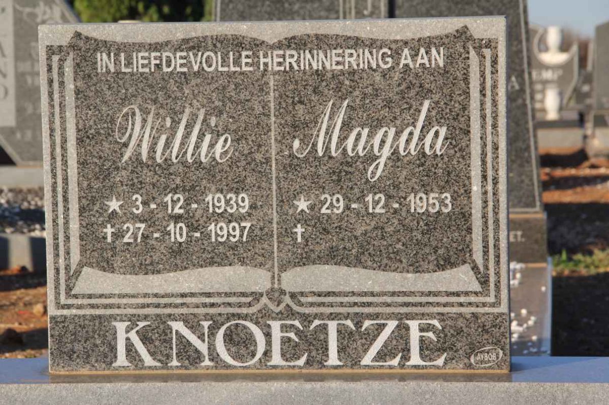 KNOETZE Willie 1939-1997 &amp; Magda 1953-