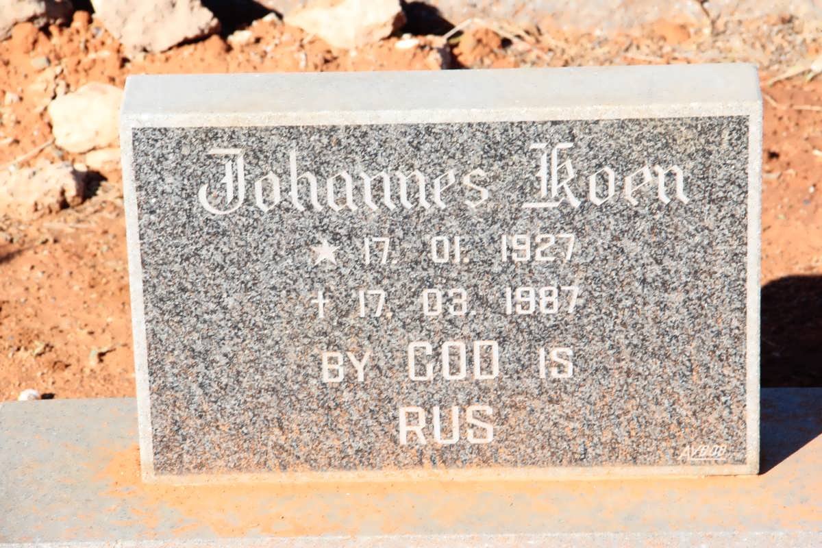 KOEN Johannes 1927-1987