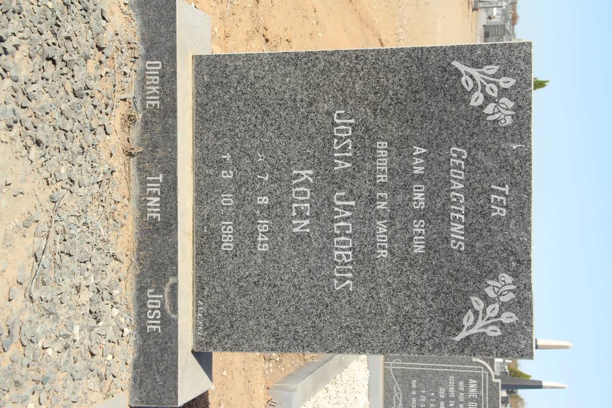 KOEN Josia Jacobus 1949-1980
