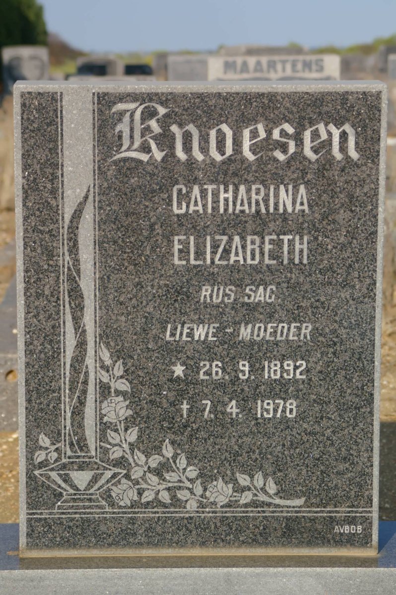 KNOESEN Catharina Elizabeth 1892-1978