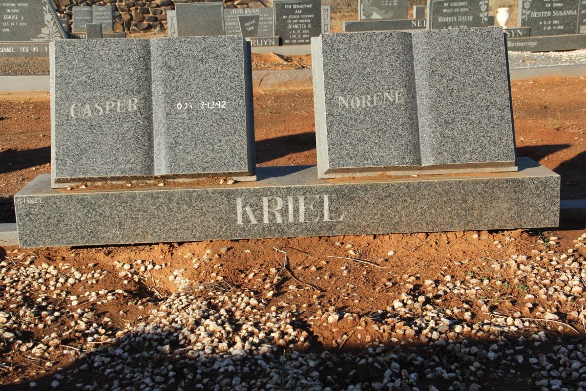 KRIEL Casper  -1992 &amp; Norene