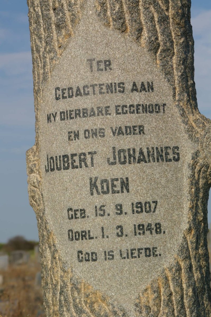 KOEN Joubert Johannes 1907-1948