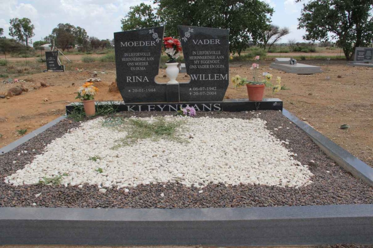 KLEYNHANS Willem 1942-2004 &amp; Rina 1944-