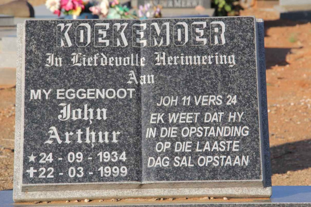 KOEKEMOER John Arthur 1934-1999