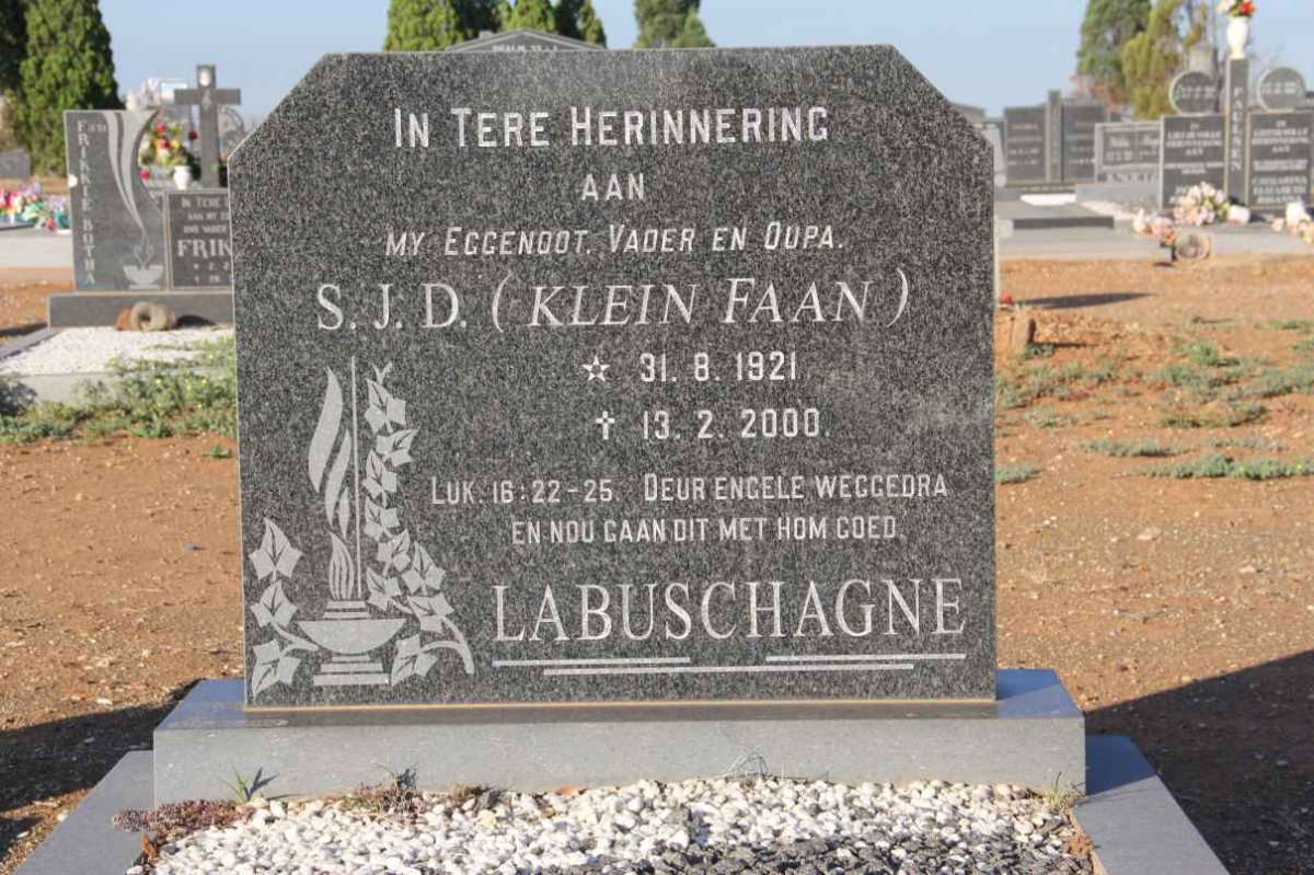 LABUSCHAGNE S.J.D.1921-2000