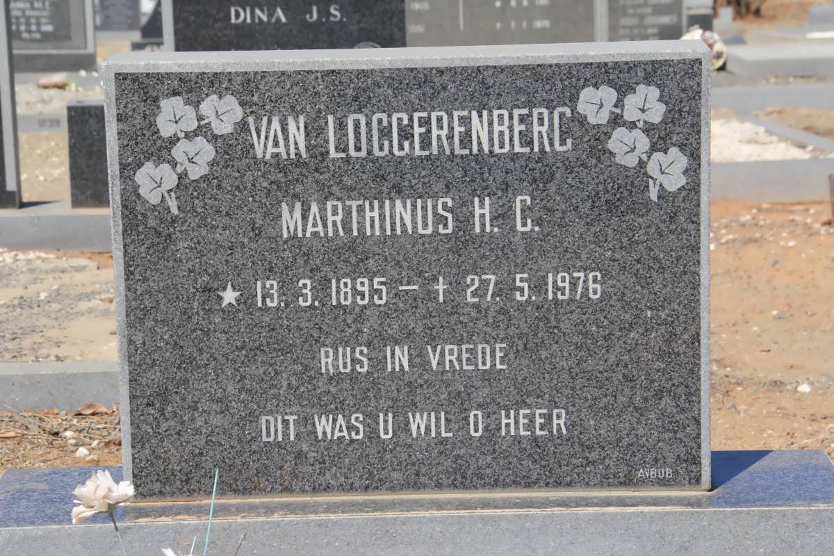 LOGGERENBERG Marthinus H.C., van 1895-1976
