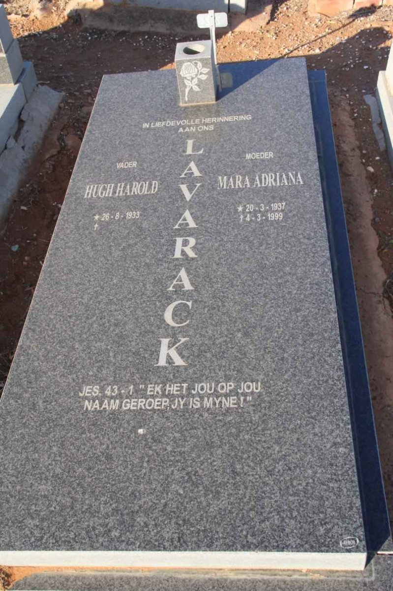 LAVARACK Hugh Harold 1933- &amp; Mara Adriana 1937-1999