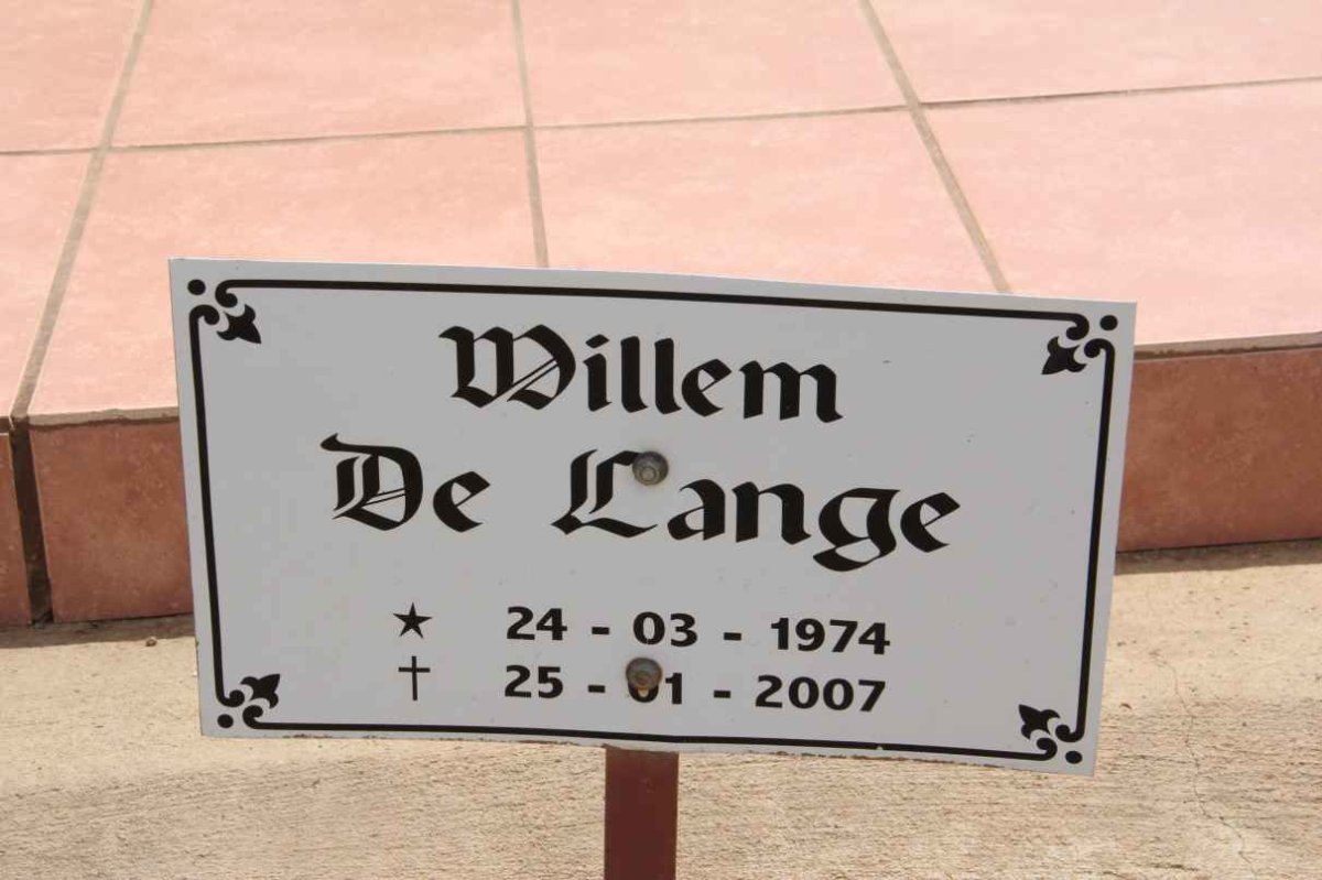 LANGE Willem, de 1974-2007