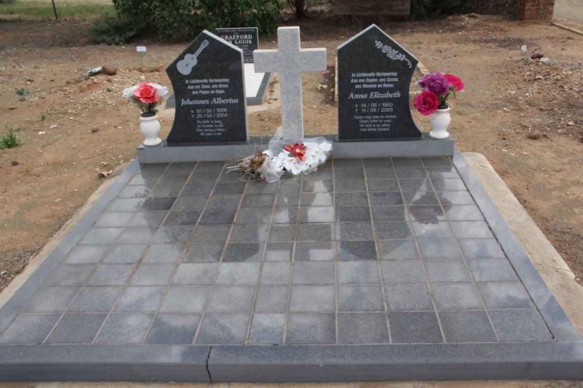 LOUW Johannes Albertus 1958-2004 &amp; Anna Elizabeth 1960-2003