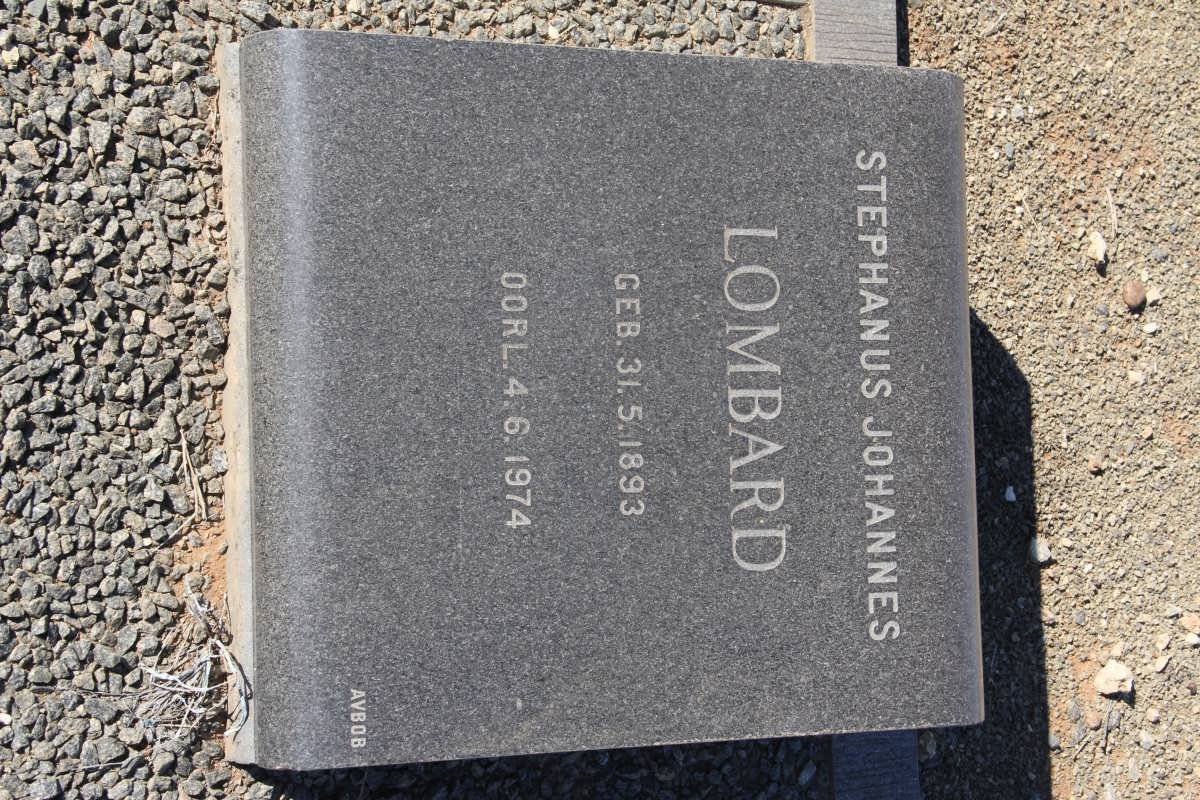 LOMBARD Stephanus Johannes 1893-1974