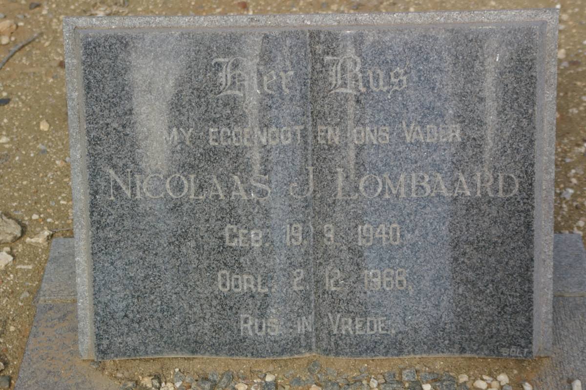 LOMBAARD Nicolaas J. 1940-1966