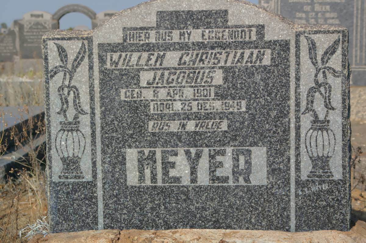 MEYER Willem Christiaan Jacobus 1901-1949