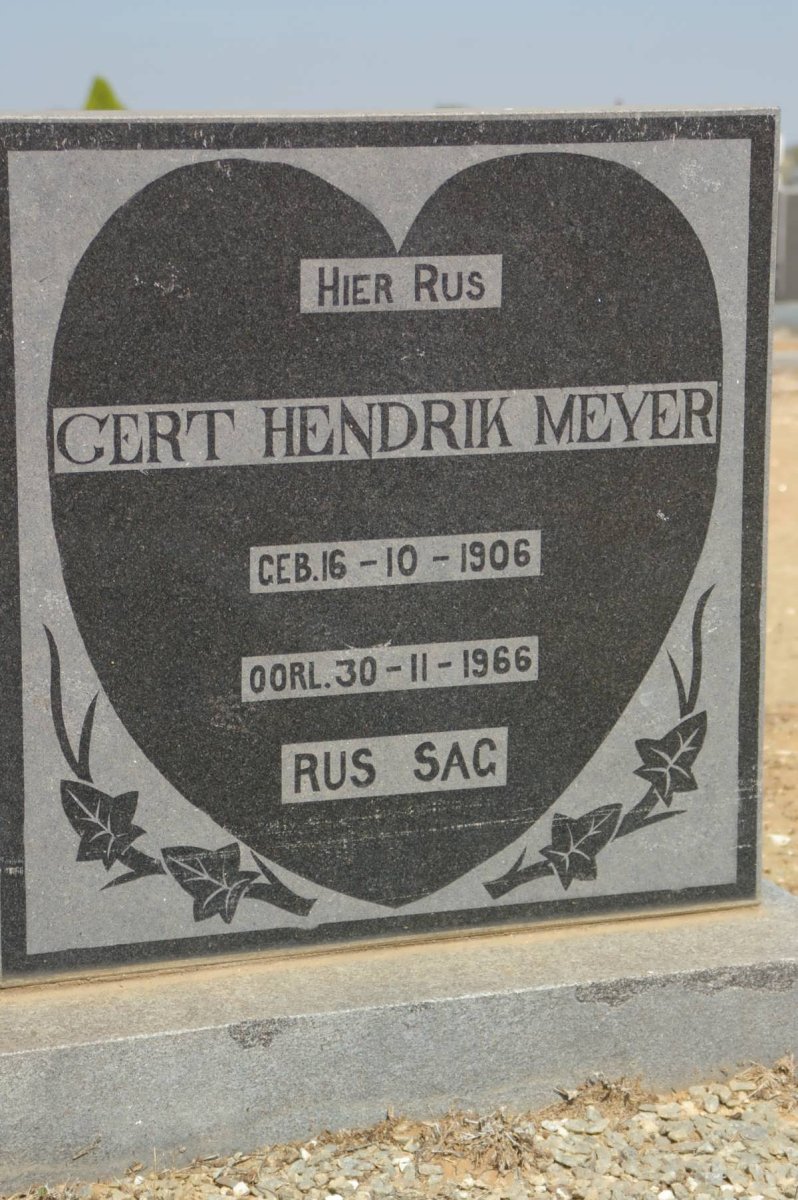MEYER Gert Hendrik 1906-1966