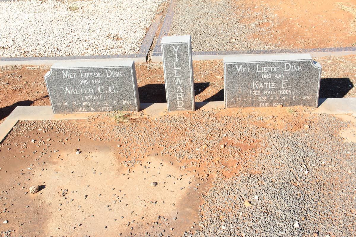 MILLWARD Walter C.G. 1914-1987 &amp; Katie E. KOEN 1922-1993