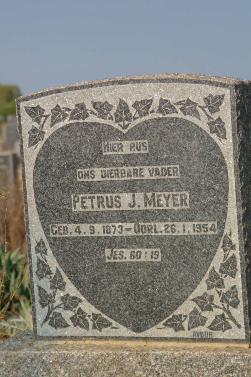 MEYER Petrus J. 1873-1954