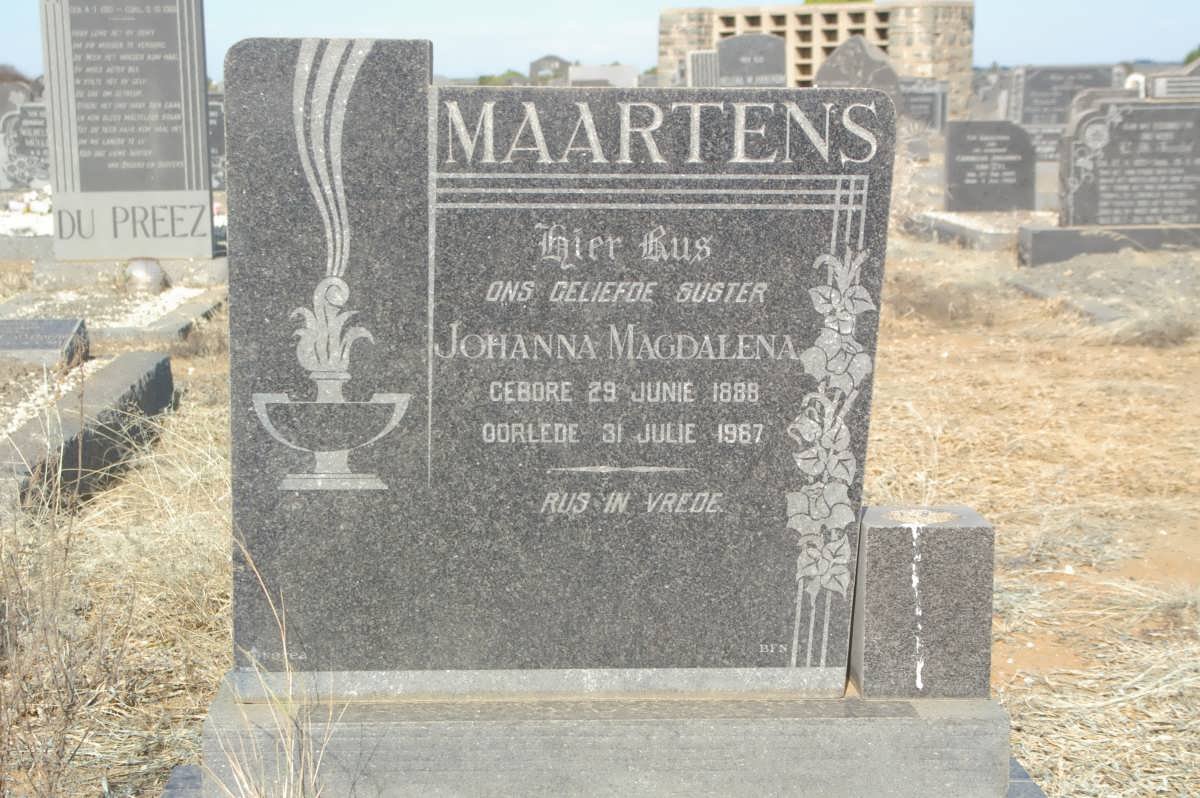 MAARTENS Johanna Magdalena 1888-1967